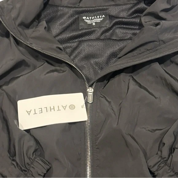 Athleta  Black full zip Hooded Day Drift Jacket womens XL - Picture 8 of 8